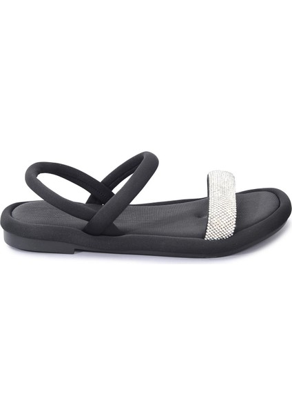 Orthopedix Şık Kadın Sandalet Scuba Kumaş Taşlı QR25205 fırsatları