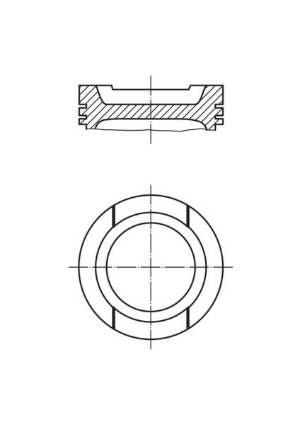 Motor Piston Segman Std Golf 1.6 16V-PASSAT-JETTA-A3 Bfq-Alz-Bgu 81.01 033PI0002010086