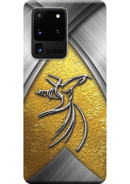 Merkezi Samsung Galaxy S20 Ultra Kılıf (SM-G988B) Baskılı Silikon Semazen Tasarım STK:441