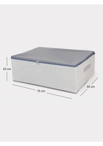 4'lü Mega Boy Baza Altı Bavul Içi Dolap Düzenleyici Organizer, 75X40X20, Gri fırsatları