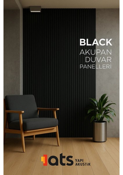 Akustik Ahşap Duvar Paneli 24X240 Cm, Şık ve Doğal Dekorasyon Seçeneği