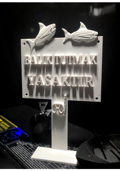 Orta Boy Balık Tutmak Yasaktır 12x7 cm Akvaryum Dekoru fiyatları