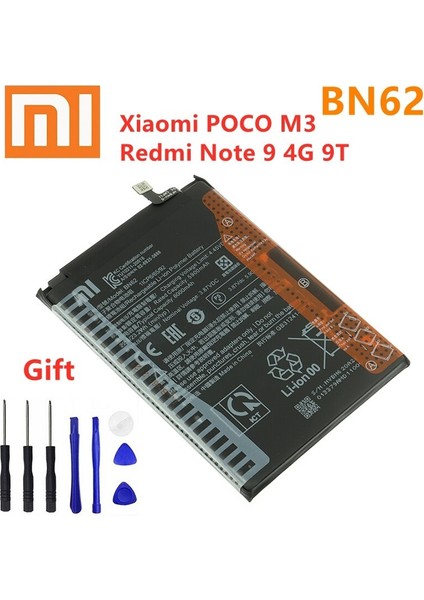 Redmi 9t Pil Batarya BN62 + Tamir Seti
