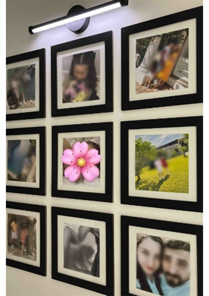 Yapışkanlı Beyaz LED Aplik, Dekoratif Duvar Işığı, Pilli, Çerçeve Aplik indirimleri