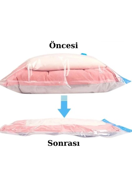 Iki Parça Jumbo 73X130 cm Vakumlu Hurç ve Poşet Seti, Beyaz fiyatları