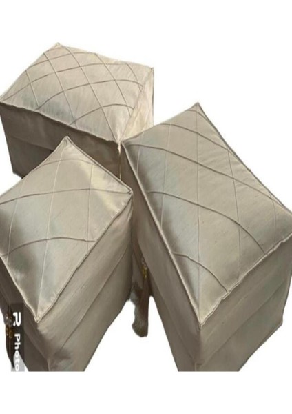 Nervürlü Üçlü Hurç Seti - Şık ve Pratik Saklama Çözümleri fiyatları