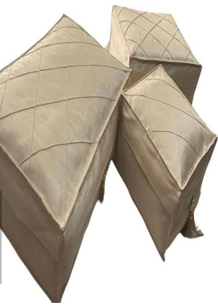 Nervürlü Üçlü Hurç Seti - Şık ve Pratik Saklama Çözümleri modelleri