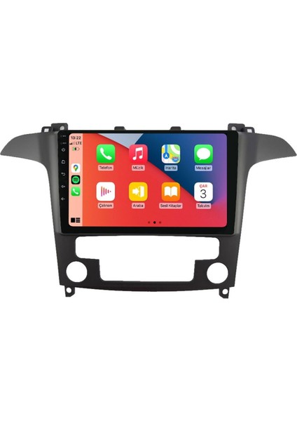 CRT-632 Serisi Ford S-Max 2006-2009 6 GB Ram 64 GB Hafıza Carplay Android Multimedya Teyp