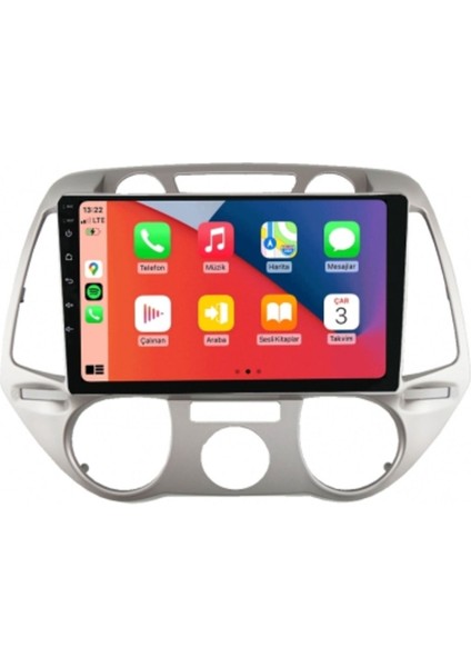 CRT-632 Serisi Hyundai I20 2009 2012 6 GB Ram 64 GB Hafıza Carplay Android Multimedya Teyp