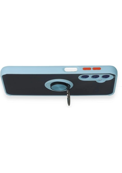 Samsung Galaxy M34 5g Kılıf Montreal Yüzüklü Silikon Kapak - Buz Mavi Drstr indirimleri