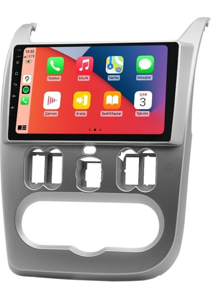 CRT-632 Serisi Dacia Logan 2010 2014 6 GB Ram 64 GB Hafıza Carplay Android Multimedya Teyp