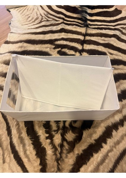 Iki Adet Bej Kutu, 44X25X20 Cm, Karton Destekli, Şık ve Dayanıklı Ürün Seti