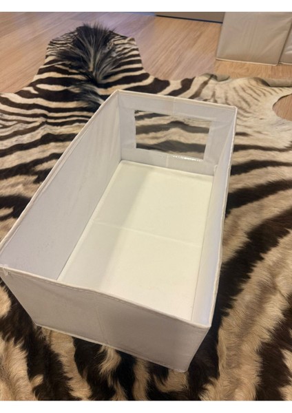 Iki Adet Bej Kutu, 44X25X20 Cm, Karton Destekli, Şık ve Dayanıklı Ürün Seti