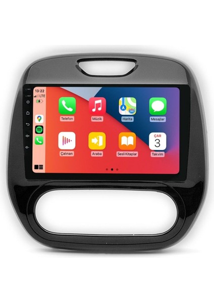 CRT-632 Serisi Renault Captur Manuel Klima 6 GB Ram 64 GB Hafıza Carplay Android Multimedya Teyp