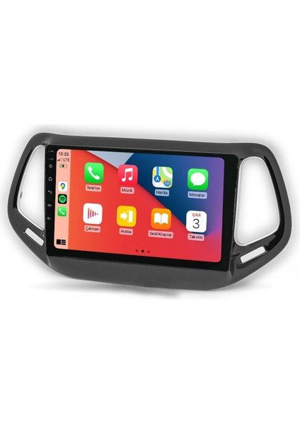 CRT-632 Serisi Jeep Compass 2017 2020 6 GB Ram 64 GB Hafıza Carplay Android Multimedya Teyp
