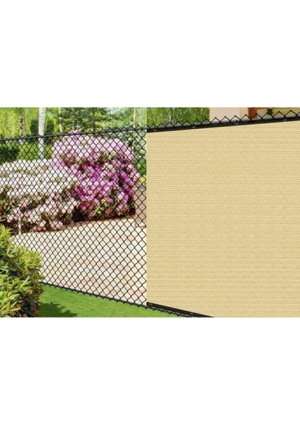 Gölgelik File 1,5x15 m %95 Krem, Balkon, Çit, Gölgeleme, Tülü, Branda, Bej
