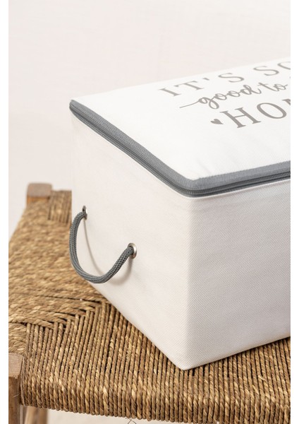 Beyaz-Gri Baskılı Küçük Boy Baza Altı Çorap ve Organizer Seti indirimleri