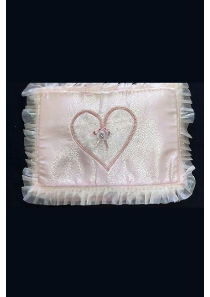 Kalp ve Çiçek Işlemeli Pudra 3'lü Bohça Seti, Nişan ve Gelin Damat Hediye Paketi modelleri