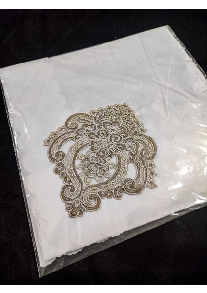 Şık ve Zarif Saten ve Dantelli Bohça, Özel Tasarım, El Işi Detaylı Ürün.