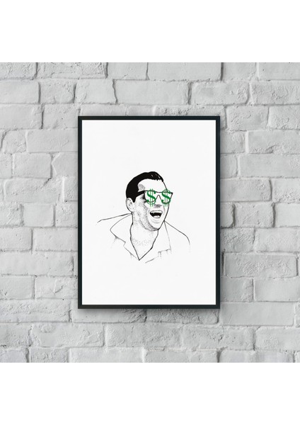 "jordan Belford" Poster Tablo