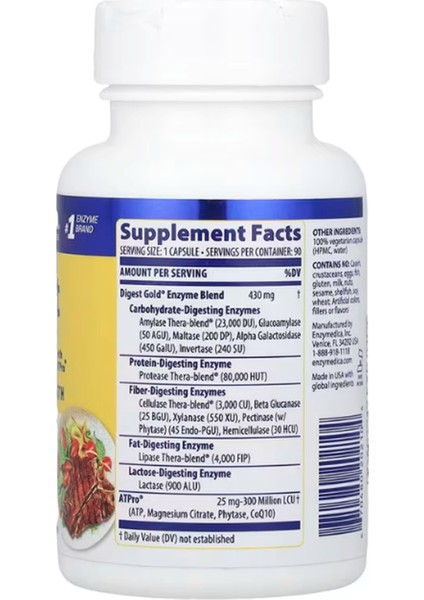 Digest Gold with Atpro Maximum Strength 90 Capsules fiyatları
