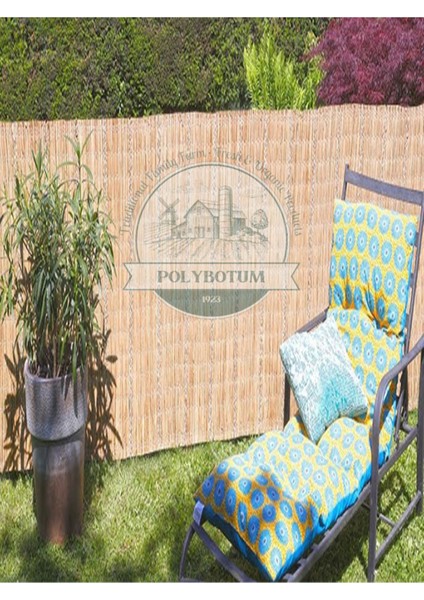 Doğal bambu kamış hasır bahçe ve balkon dekoratif çit 100x300, sarı renk fiyatları