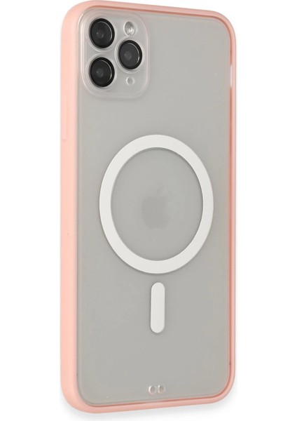 Iphone 11 Pro Max Kılıf Grand Magneticsafe Kapak - Pembe Drstr