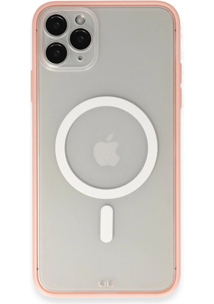 Iphone 11 Pro Max Kılıf Grand Magneticsafe Kapak - Pembe Drstr