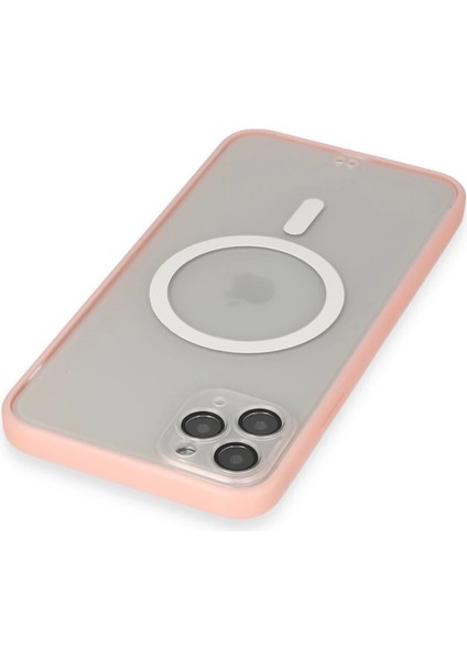 Iphone 11 Pro Max Kılıf Grand Magneticsafe Kapak - Pembe Drstr