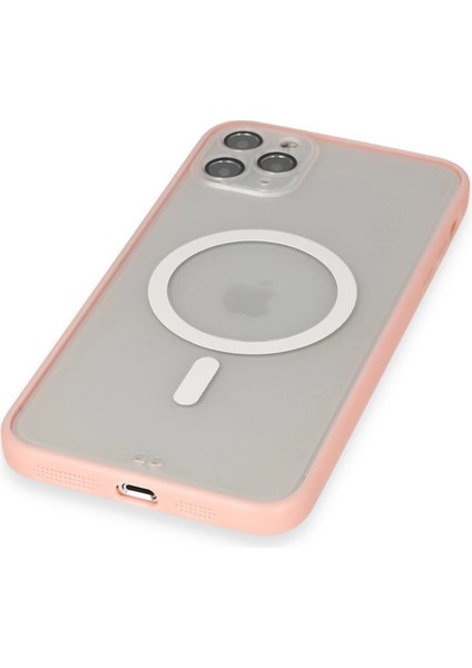 Iphone 11 Pro Max Kılıf Grand Magneticsafe Kapak - Pembe Drstr