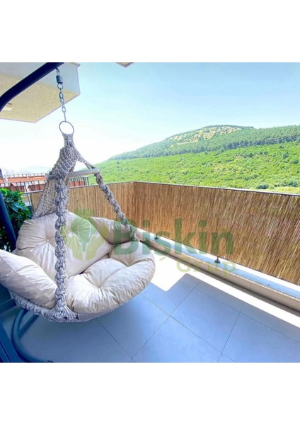 Bambu 90CM Yükseklik x 100CM Genişlik Bambu Kamış Hasır Çit Dekoratif Bahçe Balkon ve Duvar Çiti Re