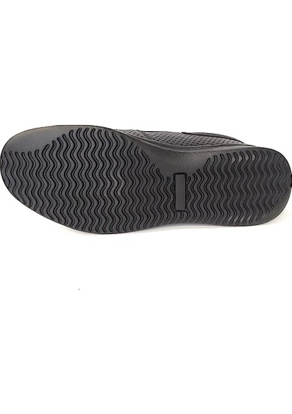 2679 Hakiki Deri Siyah Ortopedik Anatomik Günlük Erkek Ayakkabı modelleri