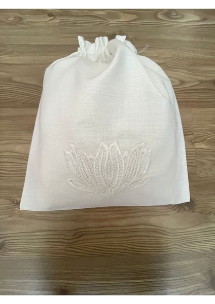 Keten Çamaşır Kesesi 38X42 Cm, Ekru, Zarif ve Hafif Tasarım fiyatları