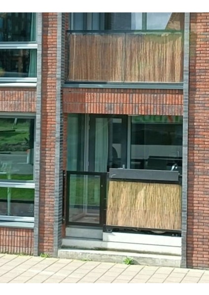 90 x 200 90CM.X2M. Kamış Hasır Bambu Balkon Çiti Duvar Çiti Bahçe Dekorasyonu Bambu Haki