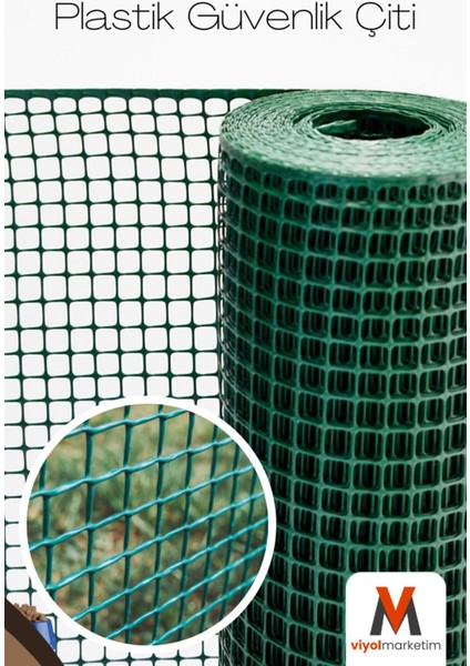 Yeşil Plastik Bahçe ve Balkon Güvenlik Çiti 1x5m, Dayanıklı ve Hafif Tasarım fiyatları