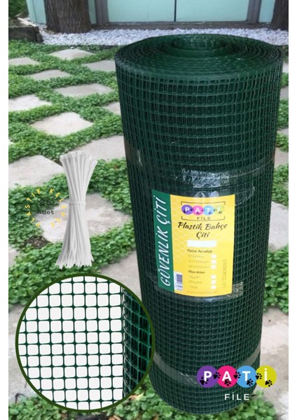 Yeşil Plastik Bahçe ve Balkon Güvenlik Çiti 1x5m, Dayanıklı ve Hafif Tasarım fırsatları