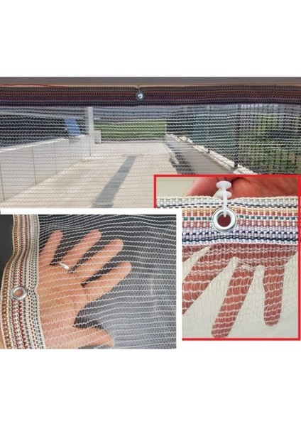 Gri Balkon ve Kedi Koruma Filesi 2,5x13 m, Dayanıklı ve şık tasarım