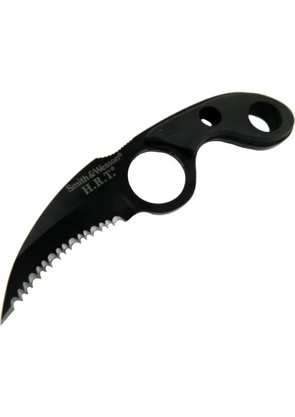W Hrt2 Tırtıklı Kaarambit 17 cm - Özel Kılıflı