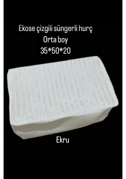 Çizgili ve Kadife Detaylı 3'lü Süngerli Seyahat Hurcu Seti fırsatları