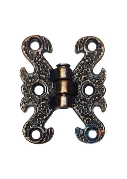 Zamak Kelebek Menteşe - Küçük, 30X40MM, Oksit, 100 Adet
