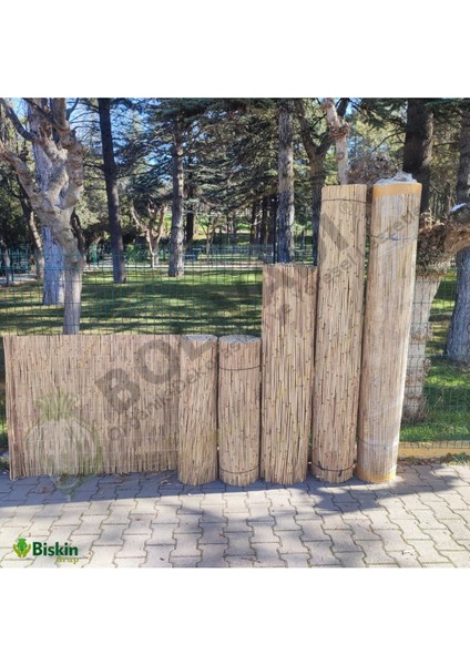 Natural 25CM x 100CM Bambu Kamış Hasır Çit Dekoratif Bahçe Balkon ve Duvar Çiti Reed Fence