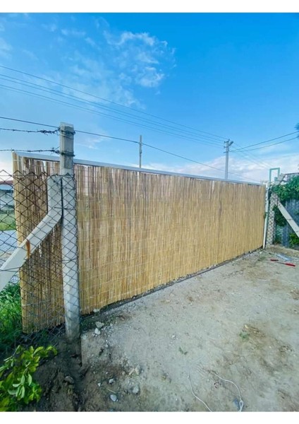 Doğal Kamış Hasır 1,5 x 5 Metre Balkon Çit ve Bahçe Gölgelik