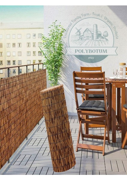 Doğal bambu kamış hasır çit, bahçe ve balkon dekoru, 100x100, sarı renk fırsatları