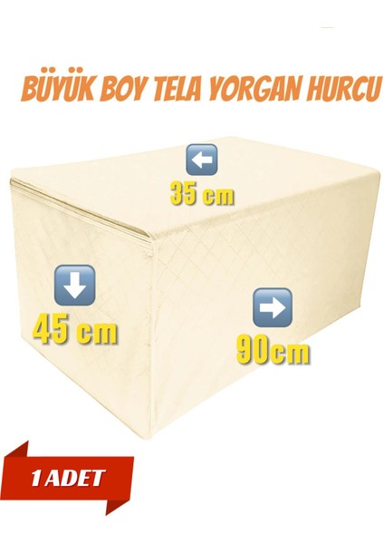 Büyük Boy Hurç-Eko Serisi 90X45X35 Cm, Yorgan ve Çamaşır Koruma Için Uygun
