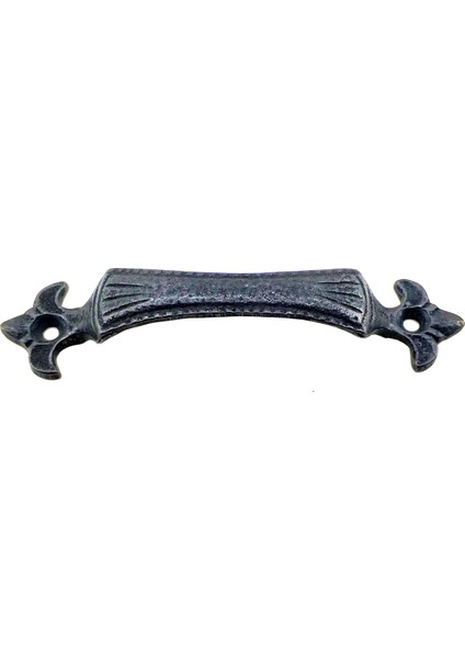 Antika Tarz Dekoratif Pirinç Lale Mobilya Kulbu - 27X115 Mm, Oksi