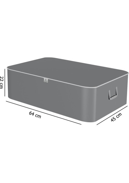 5 Adet Antrasit Çekyat Baza Tipi Saklama Hurcu, 65X45X22 cm fiyatları