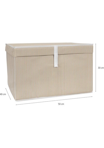 3 Adet Çok Amaçlı Maxi Düzenleyici Kutu 50X40X30 cm Kahve Renkli indirimleri