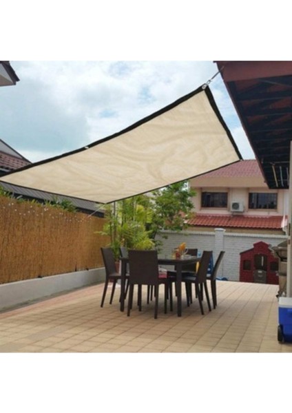 Krem Gölgelik File 0,50x8 m, hafif ve dayanıklı balkon ve çit örtüsü materyali