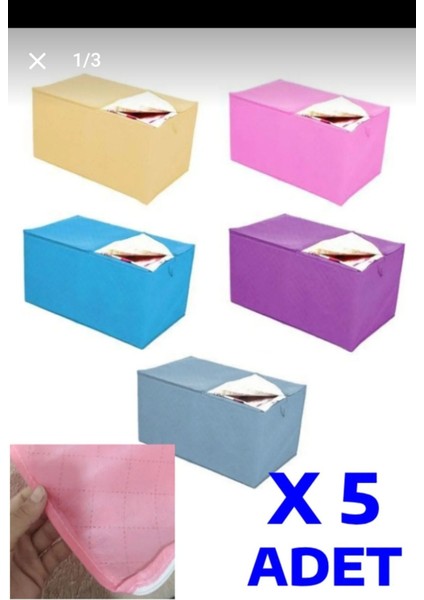 Büyük Boy 5 Adet Elyaflı Yorgan Hurcu 100X50X40 cm Baza Altı Için Kapitoneli fiyatları