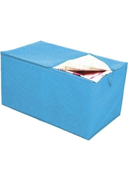 Büyük Boy 5 Adet Elyaflı Yorgan Hurcu 100X50X40 cm Baza Altı Için Kapitoneli